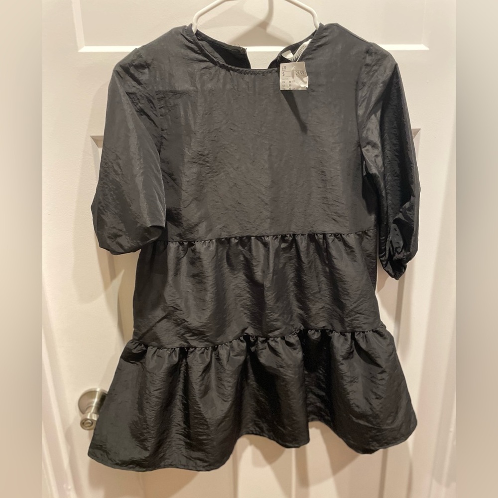 Girls size 12 -  Zara black dress, new, cute for the holidays.